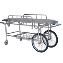 擔架車C-DJ-01 不銹鋼 1800×590×750mm 兩大輪、兩小輪