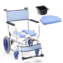 MIKI三貴手動輪椅車CS-2  老人帶坐便器輪椅、洗澡椅 航太鋁車架