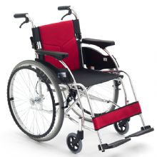MIKI三貴手動輪椅車MCS-47KJL W1紅色 精品系列