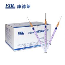 康德萊一次性使用無菌注射器平口 1ml 帶針 0.45×16mm 100支/盒，3000支/箱，一箱起批