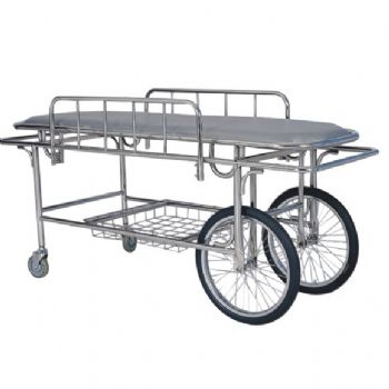 擔(dān)架車C-DJ-01 不銹鋼 1800×590×750mm 兩大輪、兩小輪