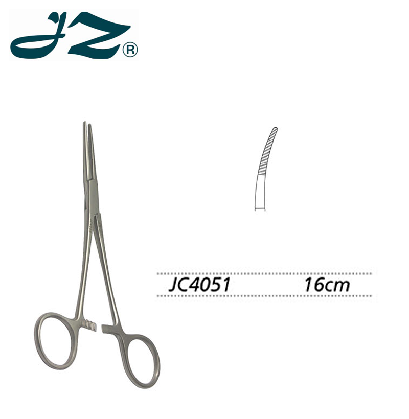 金鐘止血鉗JC4051 16cm 彎半齒(蘭氏)