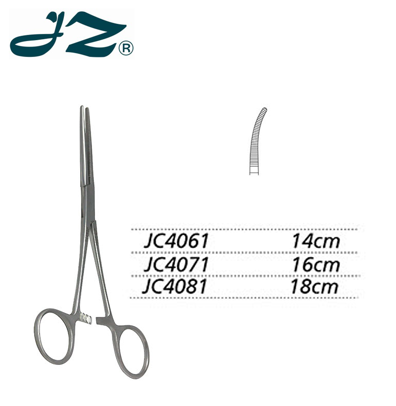 金鐘止血鉗JC4071 16cm 彎全齒(羅-平氏)