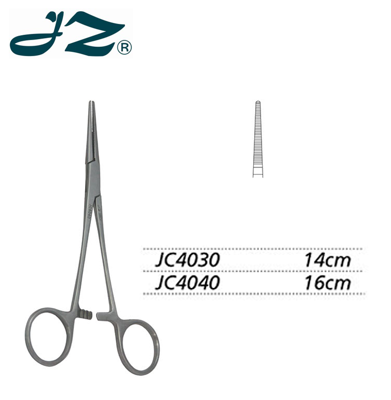 金鐘止血鉗JC4040 16cm 直全齒(克氏)