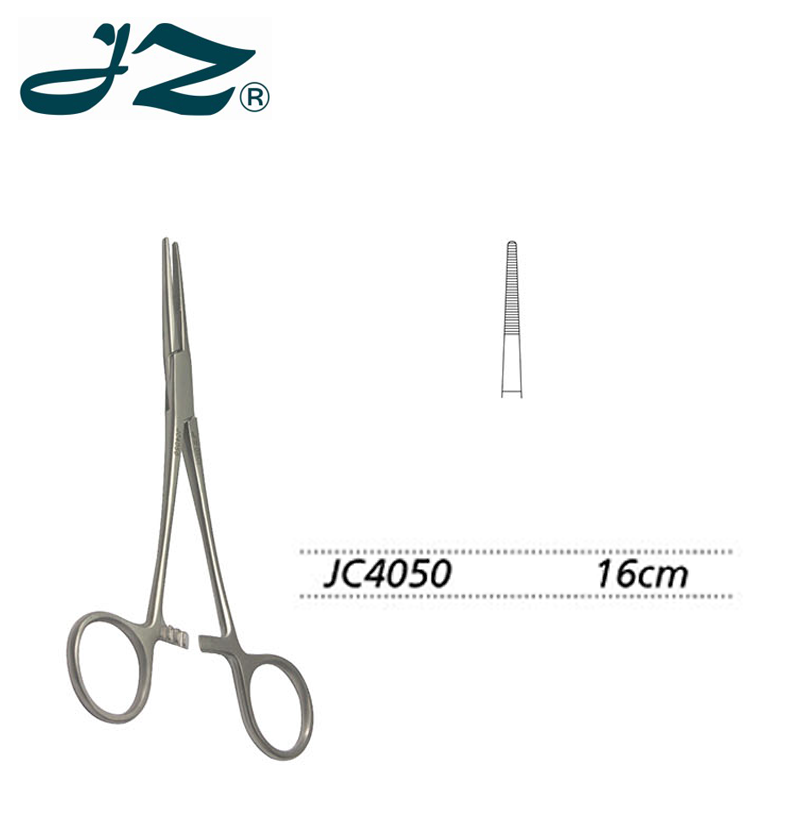 金鐘止血鉗JC4050 16cm 直半齒(蘭氏)