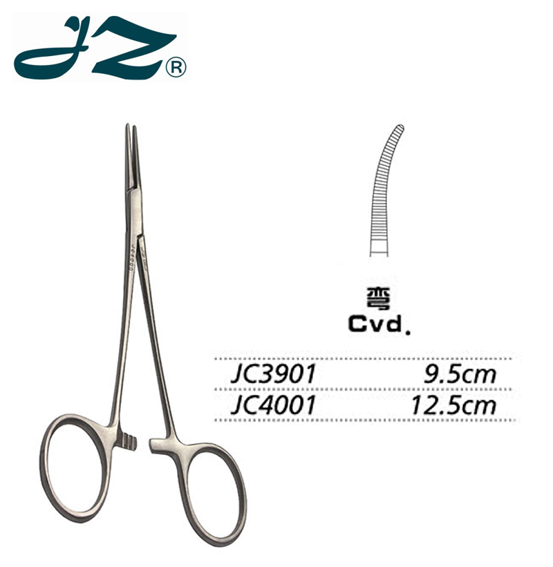 金鐘止血鉗JC4001 12.5cm 彎全齒(哈氏)
