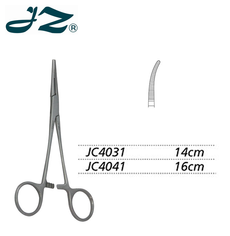 金鐘止血鉗JC4043 16cm 彎全齒(巴-克氏)