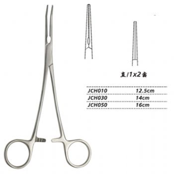 金鐘無(wú)損傷止血鉗JCH030 14cm 直 1×2齒