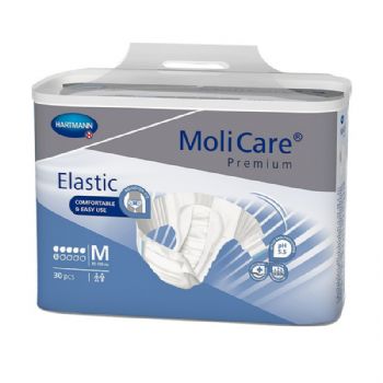 保赫曼妙力金裝彈性搭扣式尿褲(日用型)中號Molicare Pr. Elastic 6D M P30 30片/包 3包/箱