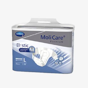 保赫曼妙力金裝彈性搭扣式尿褲(日用型)大號MoliCare Pr. Elastic 6D L P30 30片/包 3包/箱