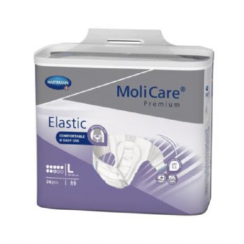 保赫曼妙力金裝彈性搭扣式尿褲(夜用型)大號MoliCare Pr. Elastic 8D L P24 30片/包 3包/箱