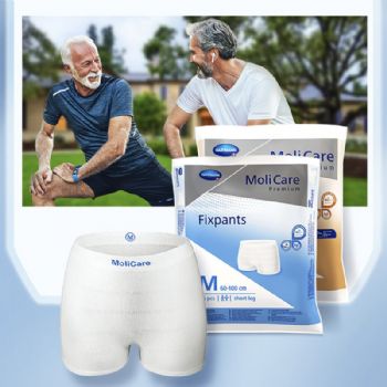保赫曼妙力金裝彈性網(wǎng)褲大號Molicare Pr Fixpants Short Leg L P5 5片/包 60包/箱