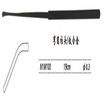 金鐘剝離器N1M100 19cm 角彎 圓柱頭 φ0.3(鈦)