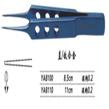 金鐘縫線結(jié)扎鑷YAB110 11cm 直 鉤深0.2(鈦)