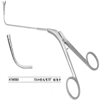 金鐘鼻取樣鉗H7M060 15cm管式 彎70° 圓 豎開(kāi)