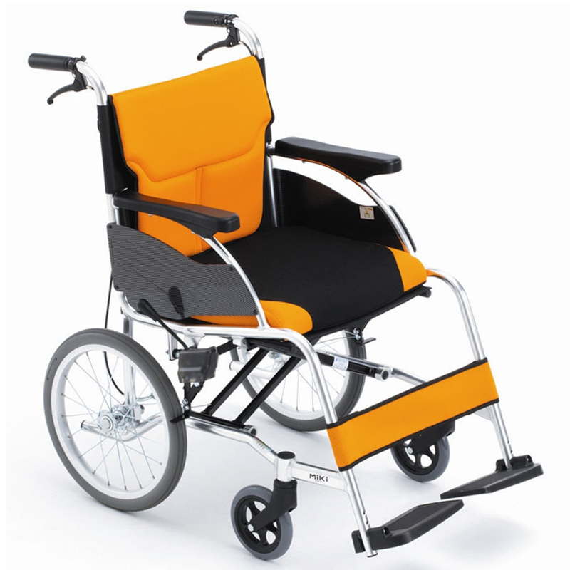 MIKI三貴手動輪椅車MCSC-43L 橙色 W3
