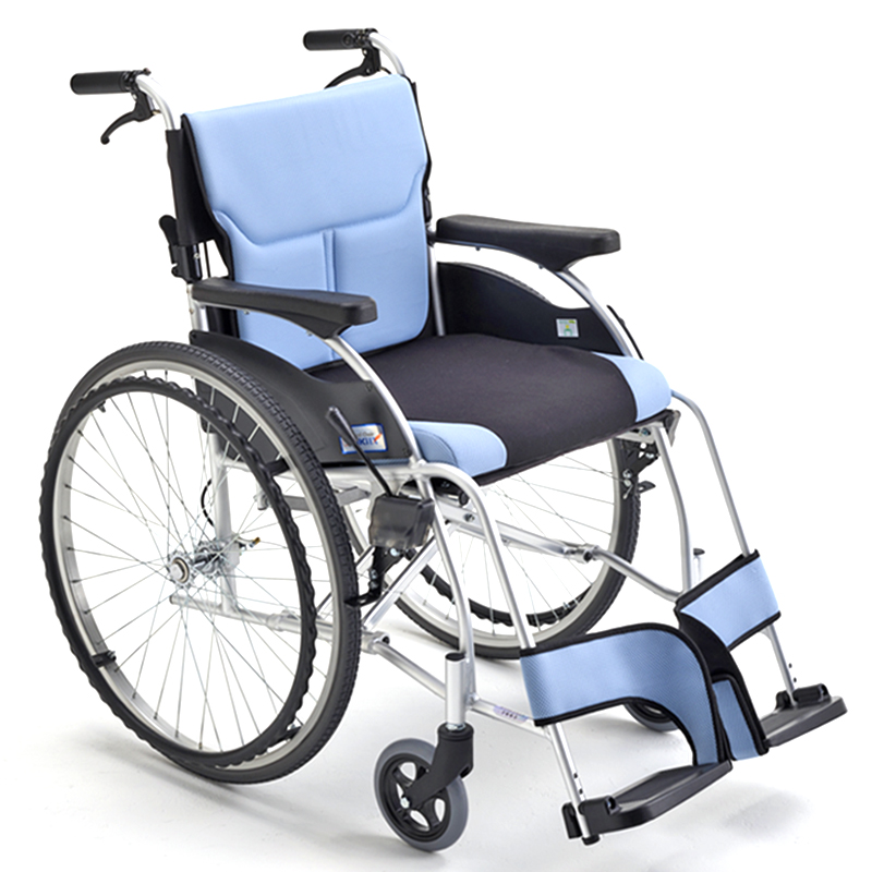 MIKI三貴手動(dòng)輪椅車MCS-47KJL W5天藍(lán)色 網(wǎng)絡(luò)款 