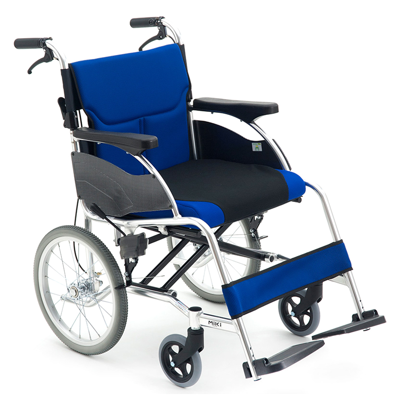 MIKI三貴手動(dòng)輪椅車MCSC-43JL 藍(lán)色 W4