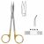 金鐘精細手術剪JA2602 12.5cm 彎尖 金圈(解剖)