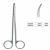 金鐘顯微剪N20300 18cm 彎H4 指圈柄