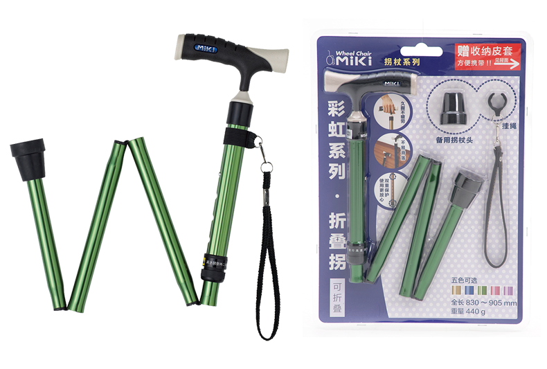 MIKI日本三貴折疊拐MRF-011220 家用老人可伸縮拐杖 輕便折疊手杖 MIKI日本三貴折疊拐MRF-011220 家用老人可伸縮拐杖 輕便折疊手杖