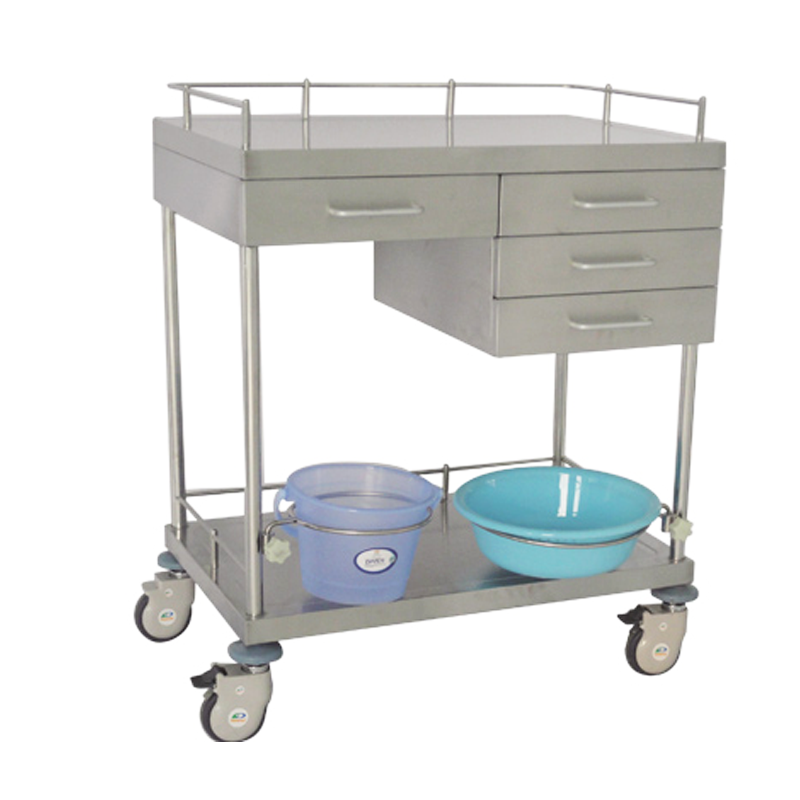 精品不銹鋼換藥車(chē)Ⅰ型B344